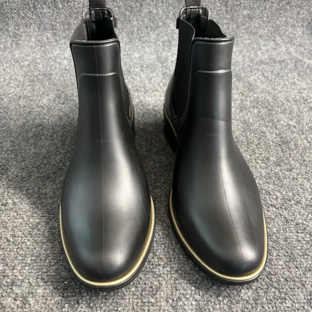 Kate Spade New York Women's Sedgewick Rain Boots Size 10 Black Waterproof